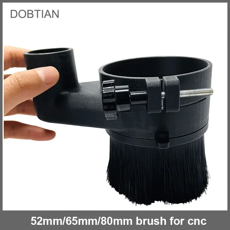 

Spindle Shoe 52mm 65mm 80mm Diameter Dust Collector Dust Cover Brush For CNC Router