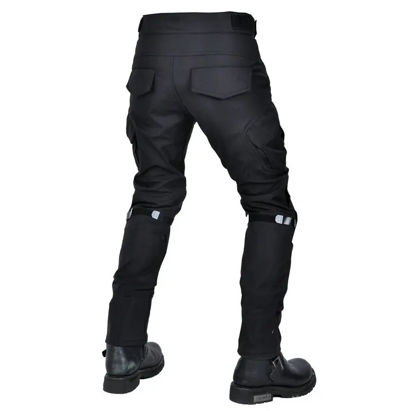 Calça de equitação de moto Four Seasons masculina, antiqueda, impermeável, à prova de vento, respirável, elástica, cintura alta