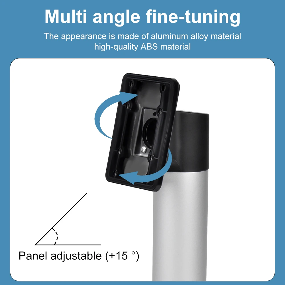 Imagem -03 - Hikvision Face Recognition Máquina Suporte Universal Controle de Acesso Ajuste Multi-ângulo Liga de Alumínio Base Stand Titular