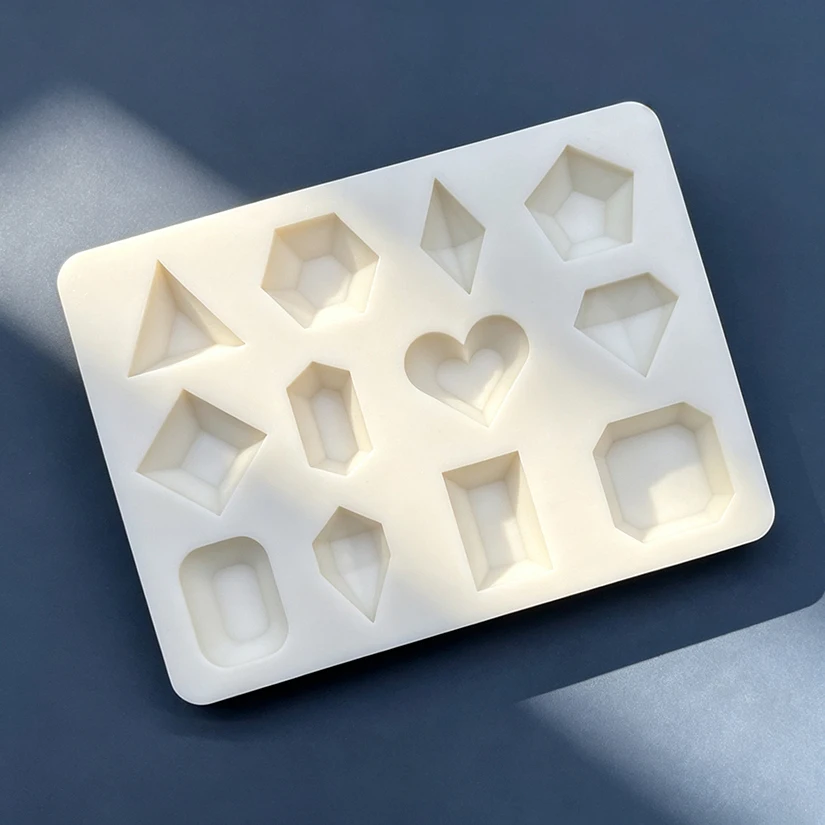 Gemstone Diamond Silicone Cake Baking Mold Sugarcraft Chocolate Cupcake Resin Tools Fondant Decorating Tools