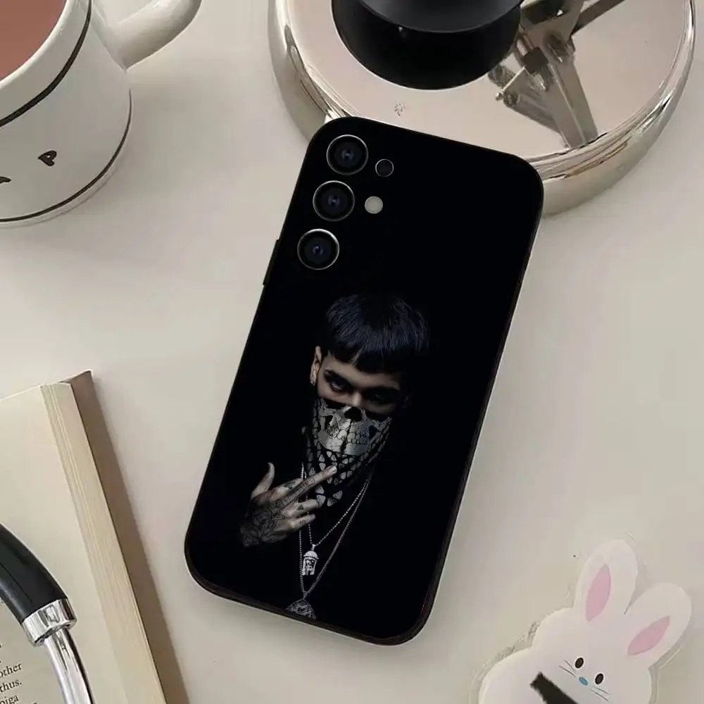 Funda de teléfono A-Anuel Rapper AA para Samsung S25,S24,S21,S22,S23,S30,Ultra,S20,Plus,funda negra de silicona suave
