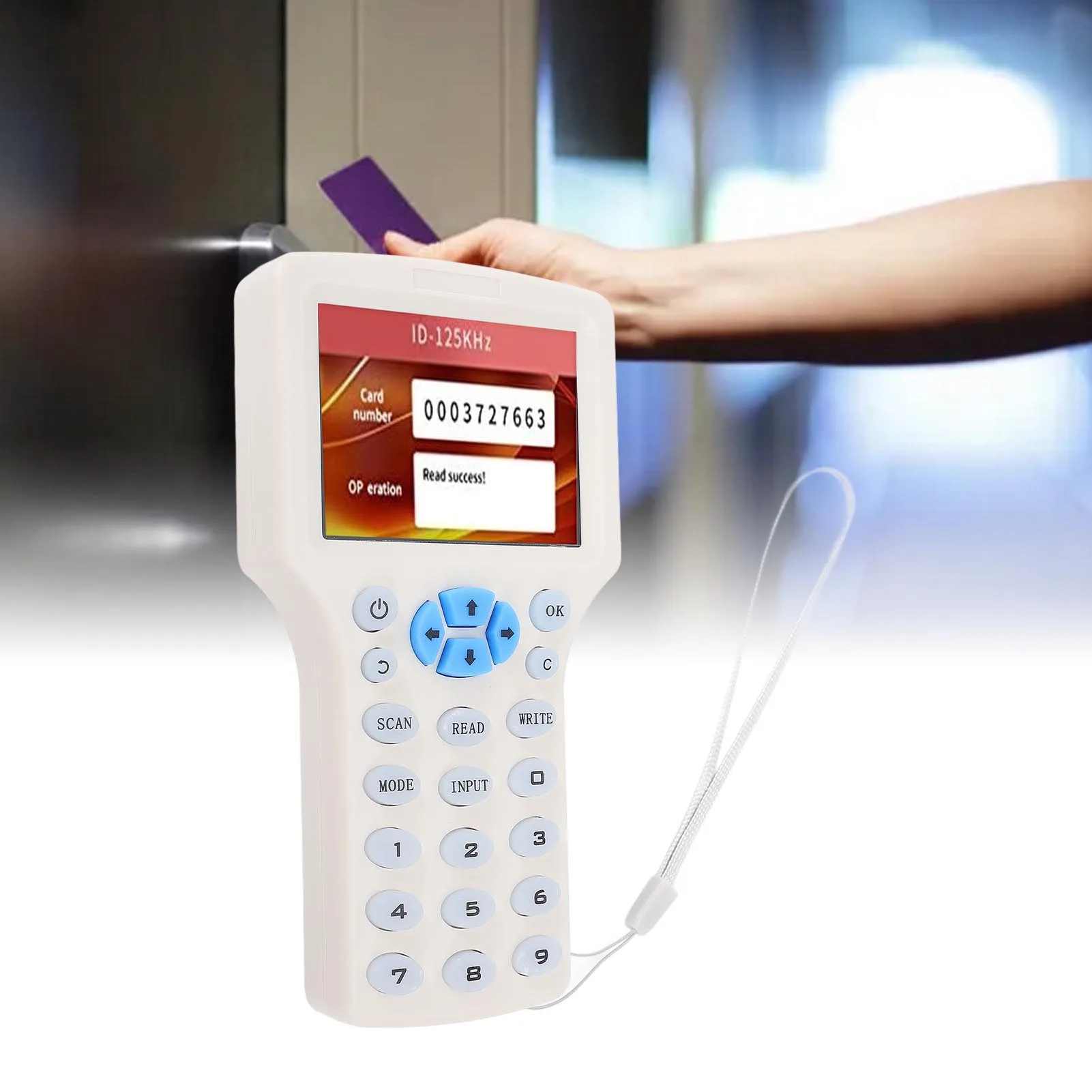 قارئ بطاقات الكاتب كلونر ناسخة الإنجليزية دعم 10 تردد لمفتاح البطاقة الممغنطة فوب 13.56 ميجا هرتز UID نظام التحكم في الوصول