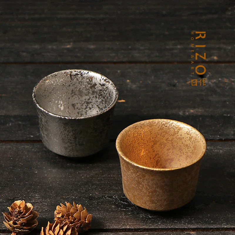 Kutani Ceramic Gold and Silver Tea Cup Imported from Japan Tea Cup Master Cup Couple Cups Gift Cup