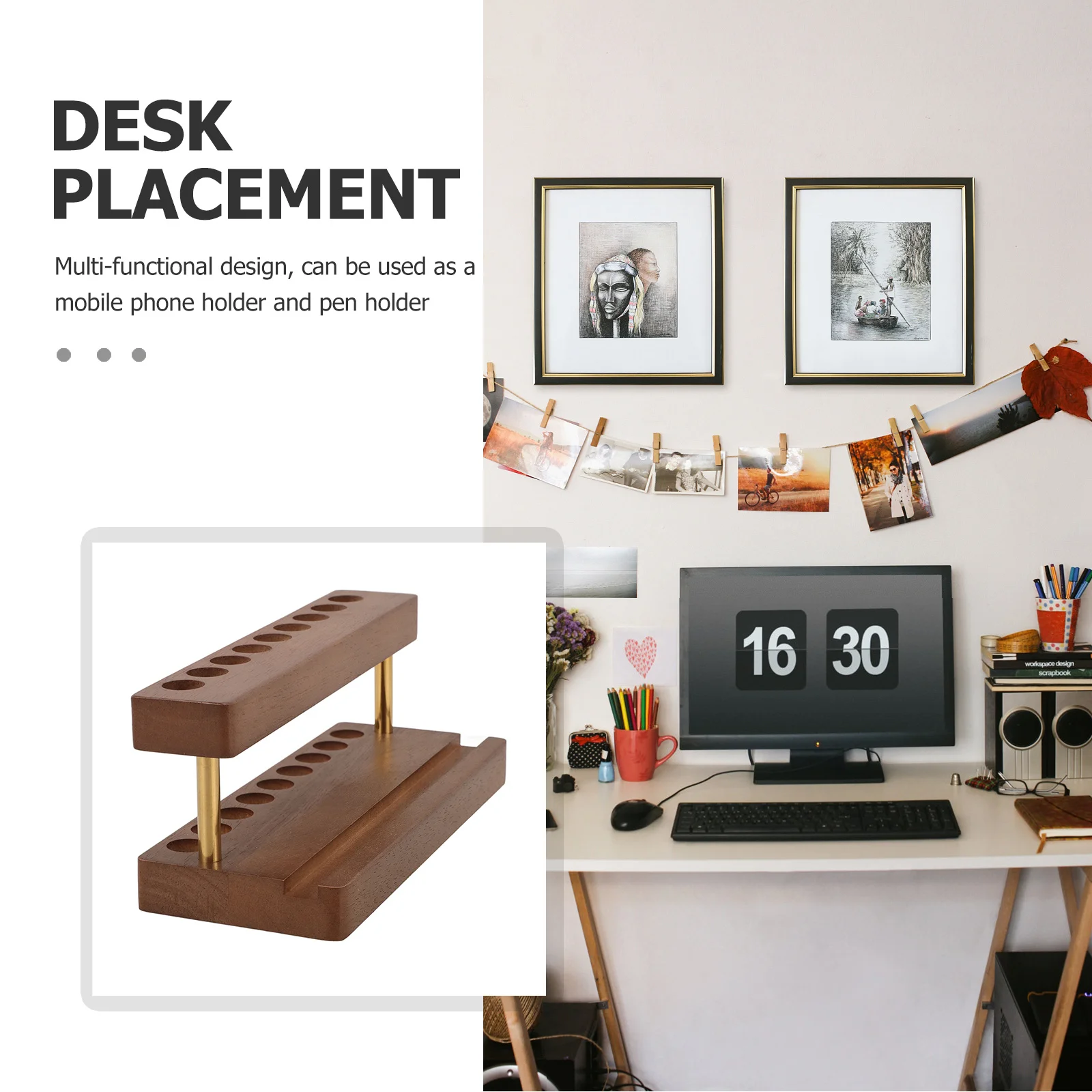 

Craft Paint Storage Rack Wooden Organizer for Acrylic Water Paints Brushes Pigments Inks Bottles Art Supplies Home Studio Use