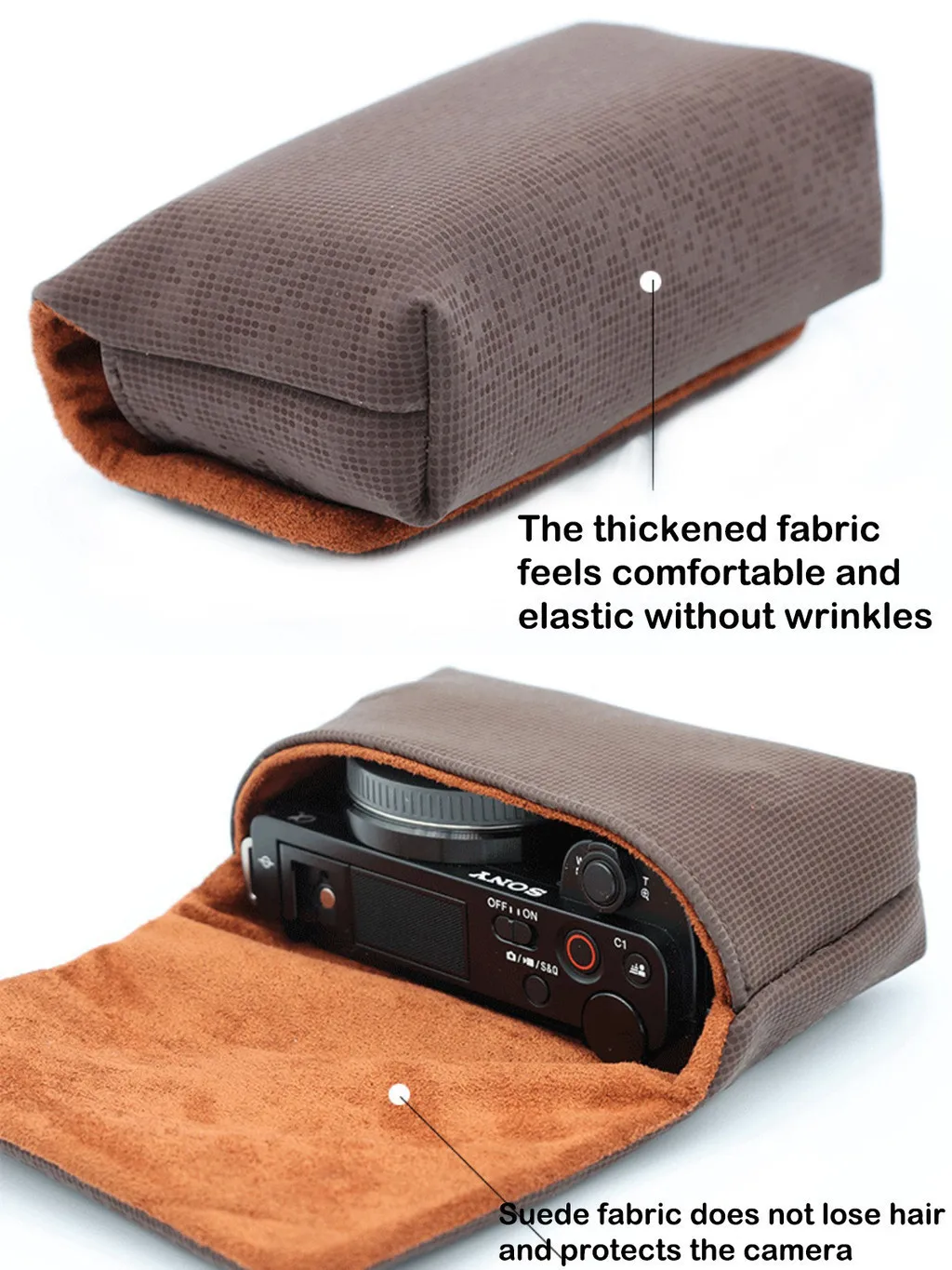 Camera Bag Digital Camera Soft Case Cover for Canon G7 X Mark III G7X3 G9X G7XII G7X G9X SX740 SX730 SX720 SX620 SX610 HX95 HX90