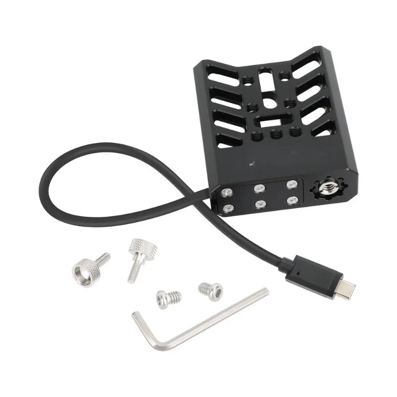 For SSD Holder Bracket With USB-C Cable Portable Solid State Drive Clamp for Camera Cage