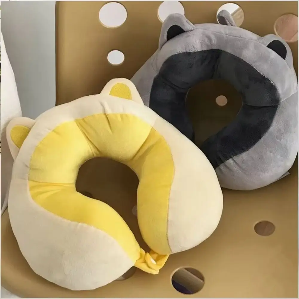 Slow Rebound Travel Neck Pillow Ergonomic Portable U-shaped Pillow Detachable Non-deformed Cervical Cushion Noon Break