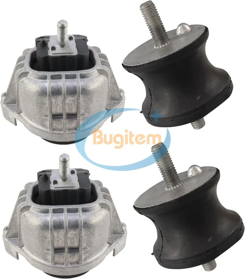 

4PCS Transmission Mount Engine Motor Mount Kit L/R For BMW 130i 325i 330i 335i X1 Z4 2005-2015 Replace# 22116760330 22316799331