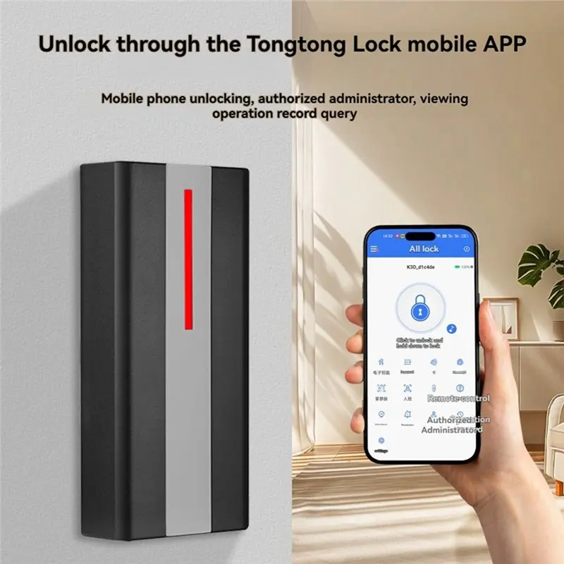 B68A TTLOCK Smart Access Control Machine IP67 Waterproof 2000 User Capacity Proximity Bluetooth APP IC Card Reader Unlocks