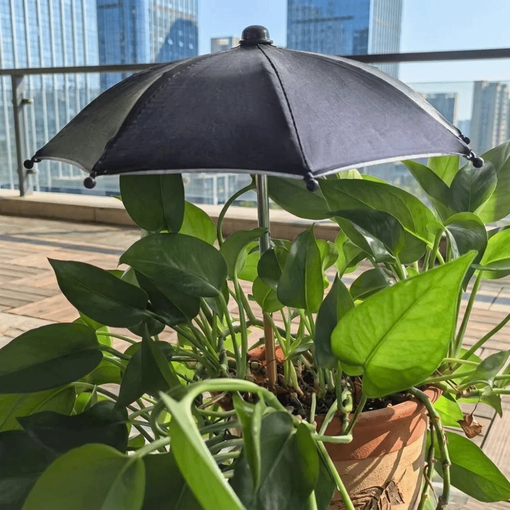 Detachable Plant Shade Umbrella UV Protection Weatherproof Plant Protecting Umbrella Decorative Garden Plant Umbrella