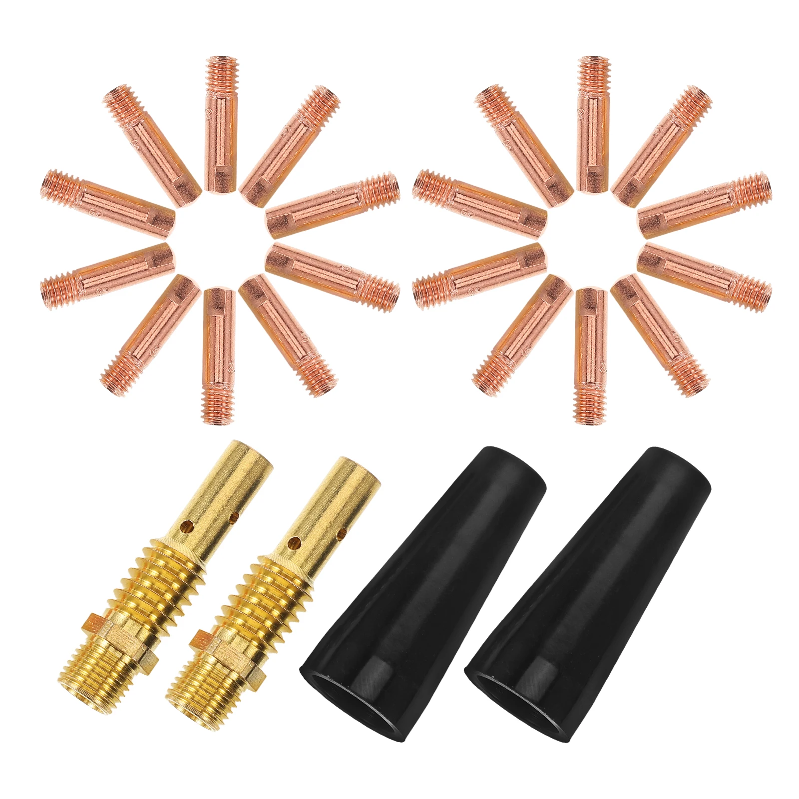 

1 Set Flexible Tip Attachment For Mig Welding Tools Durable Brass Plastic Protective Sleeve Flux Core Nozzle Replacement Parts