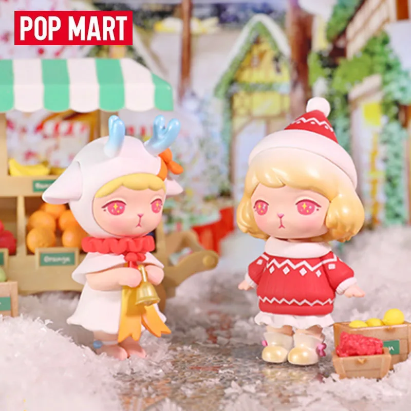 Pop Mart Bunny Weihnachts serie Blind Box Rate Tasche Mystery Box Spielzeug Puppe niedlichen Anime Figur Desktop Ornamente Geschenks ammlung