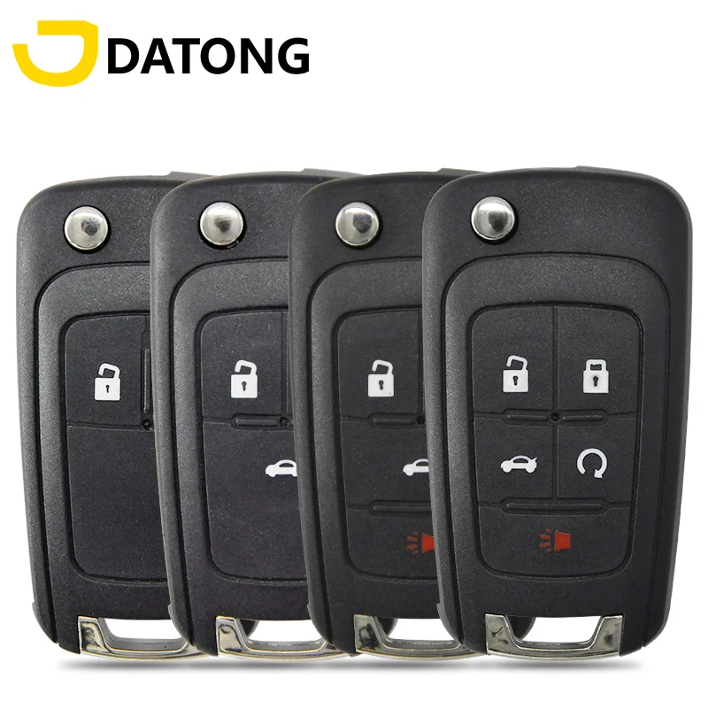 

Datong World Car Remote Key Shell Case For Chevrolet Cruze Malibu Epica Lova Impala Camaro 2 3 4 5Button Replace Flip HU100 Key