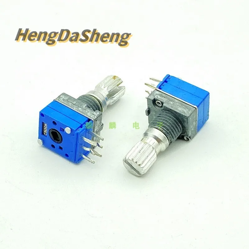 5Pcs/Lot RK09 C500K Precision 6-pin Dual Power Amplifier Board Speaker Volume Potentiometer Stepper C504