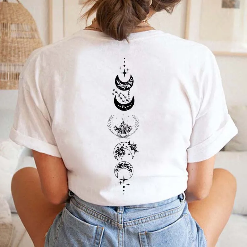 Two Side Velaris T-shirt Feyre's Tattoo ACOTAR Bookish Shirts Men Women Tshirts Short Sleeve Vintage T Shirt Tops SJM Merch