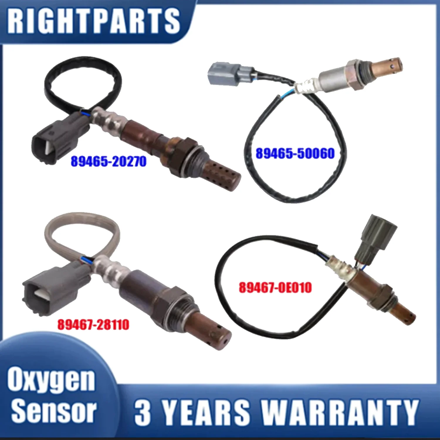 

Upstream+Downstream Oxygen Sensor 89467-28110 89467-0E010 For 2004 2005 2006 Toyota Sienna 3.3L 89465-20270 89465-50060