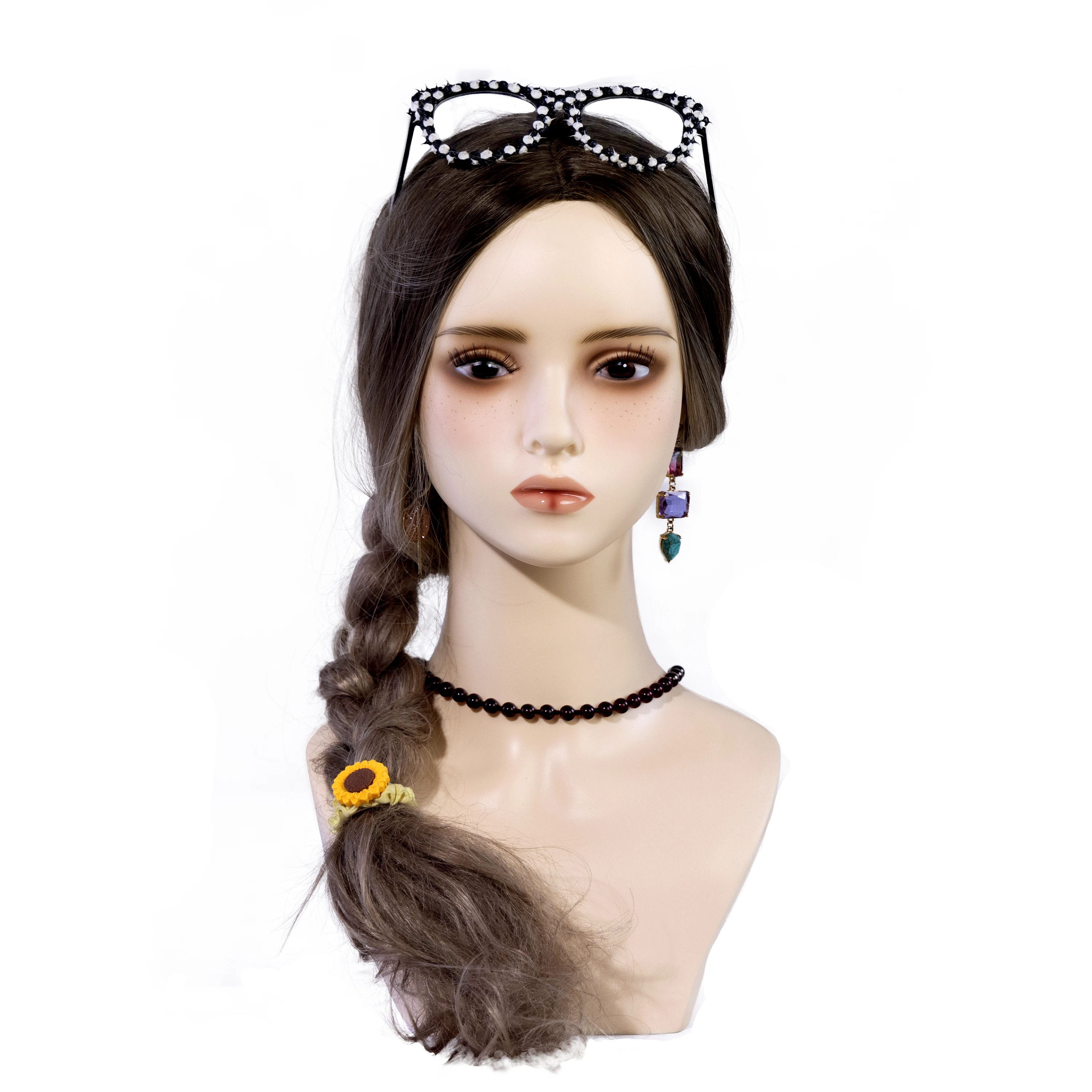 

1PC Realistic Female Mannequin Head with Shoulders Bust, USA Warehouse Free Shipping Wig Display Stand for Salon Hair Styling