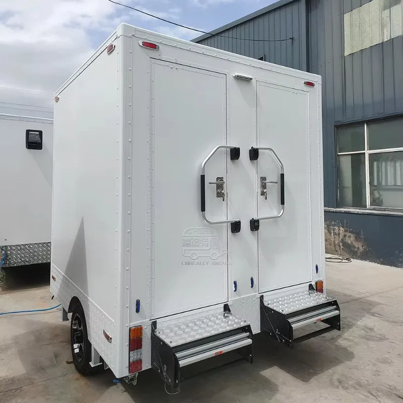Durable Luxury Portable Restroom Trailer Fully Equipped Mobile Bathroom Trailer for Outdoor Use