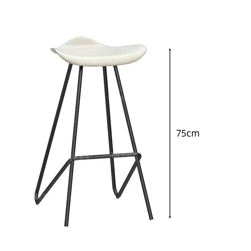 Hochstuhl Café Modernes Design Stühle Nordic Barhocker Höhenverstellbar Wohnzimmer Küche Rückenlehne Hocker Holz Kunststoff Eisen