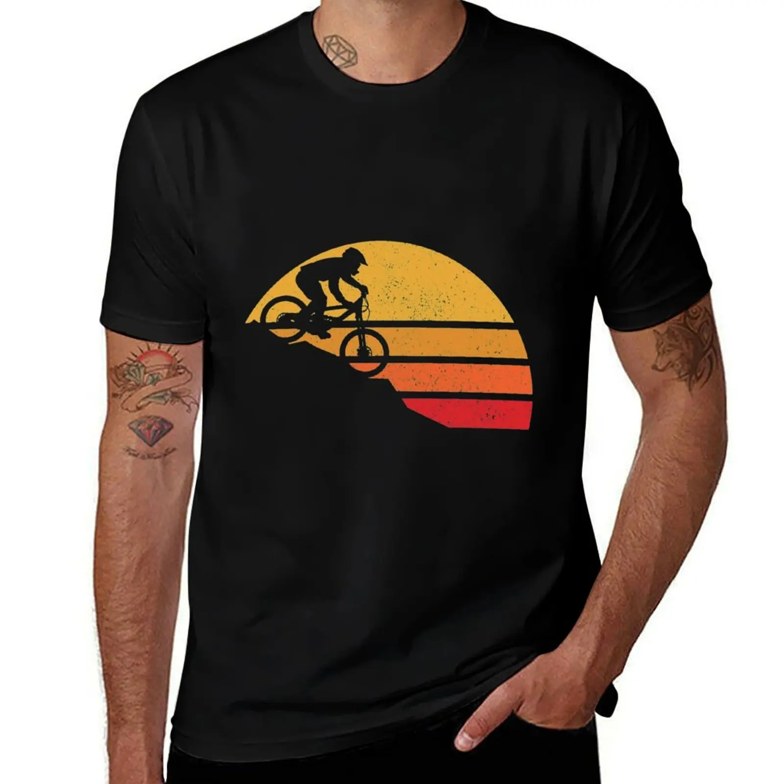 

Mountain Bike Vintage MTB Downhill Biking Cycling Biker Gift T-Shirt Long Lasting Casual T-Shirt