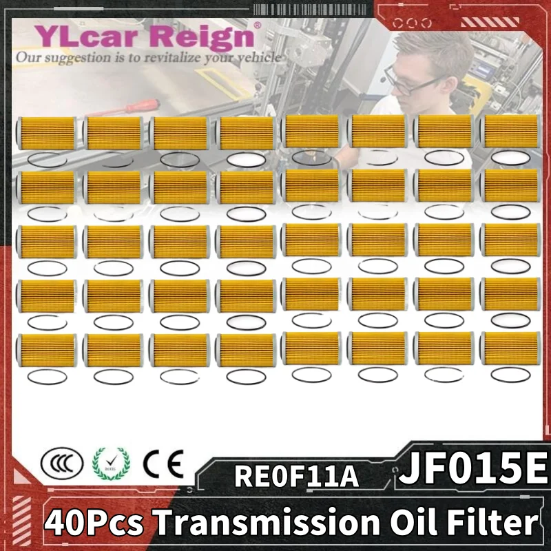 

RE0F11A JF015E 40Pcs Auto Transmission Oil Filter 31726-3JX0A For Nissan Altima Maxima Versa Sentra For Infiniti JX35 QX50 QX60