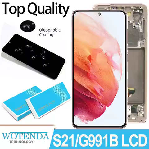 6.2''Dynamic AMOLED Display For Samsung S21 LCD With Frame Touch Screen Digitizer Assembly Replacement