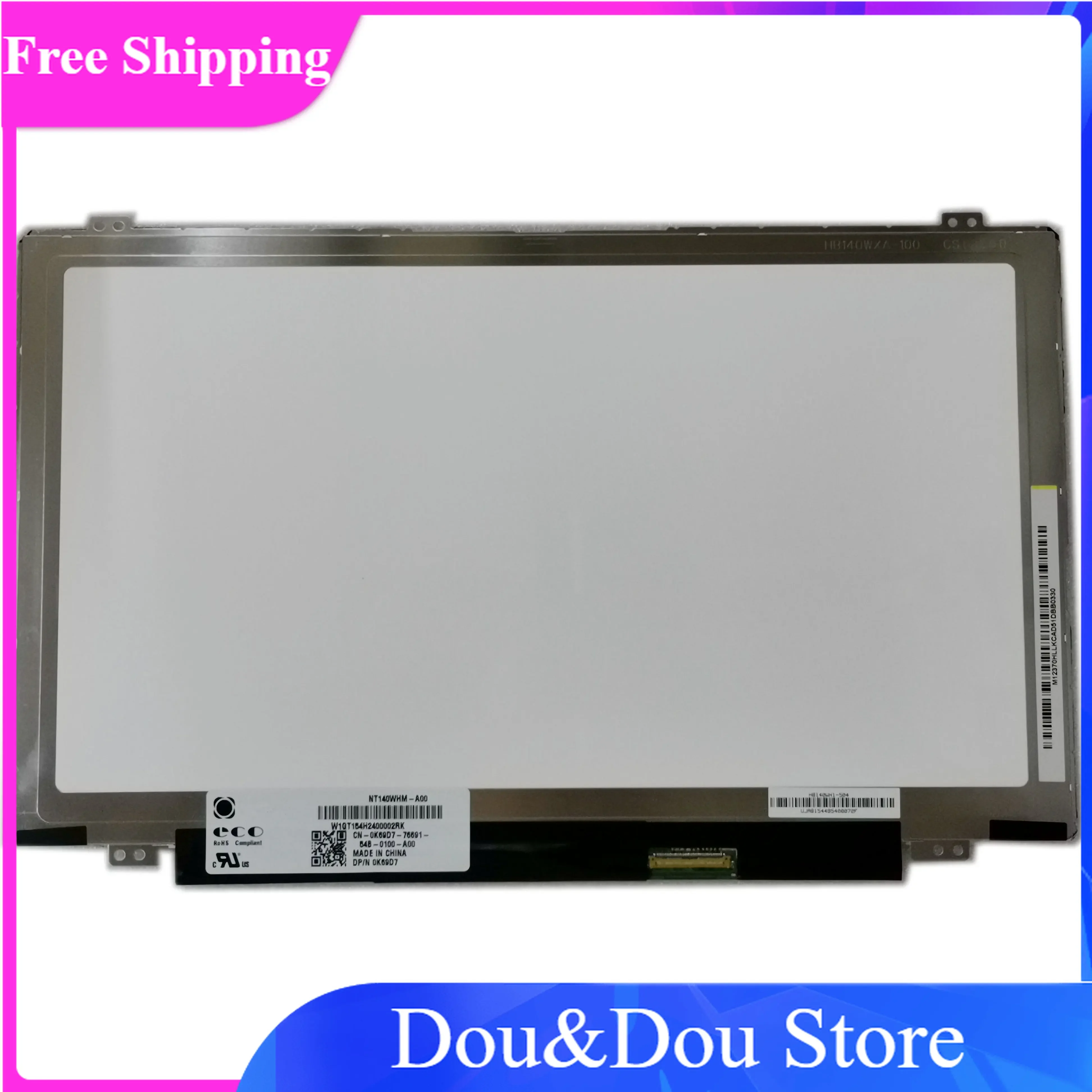 

NT140WHM-A00 40pins TOUCH With SCREEN Digitizer LCD LED Display Laptop Screen