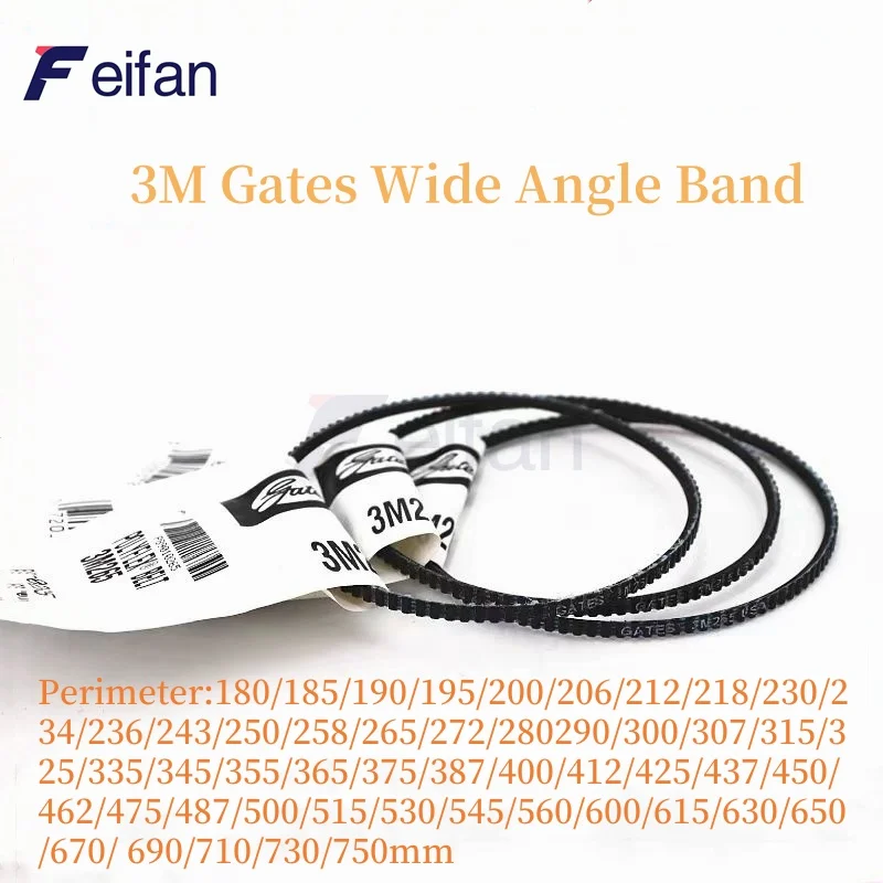 

USA GATES 3M Wide Angle Belt POLYFLEX Polyurethane V-belt, Circumference 180 to 750MM, Drive Belt, Conveyor Belt, Lathe Belt 3M,