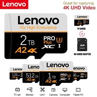 Lenovo High Speed SD Memory Card 2TB 1TB Class 10 Micro TF Card 1TB 512GB For Nintendo Switch PC Smart phone SD Card 128GB 256GB
