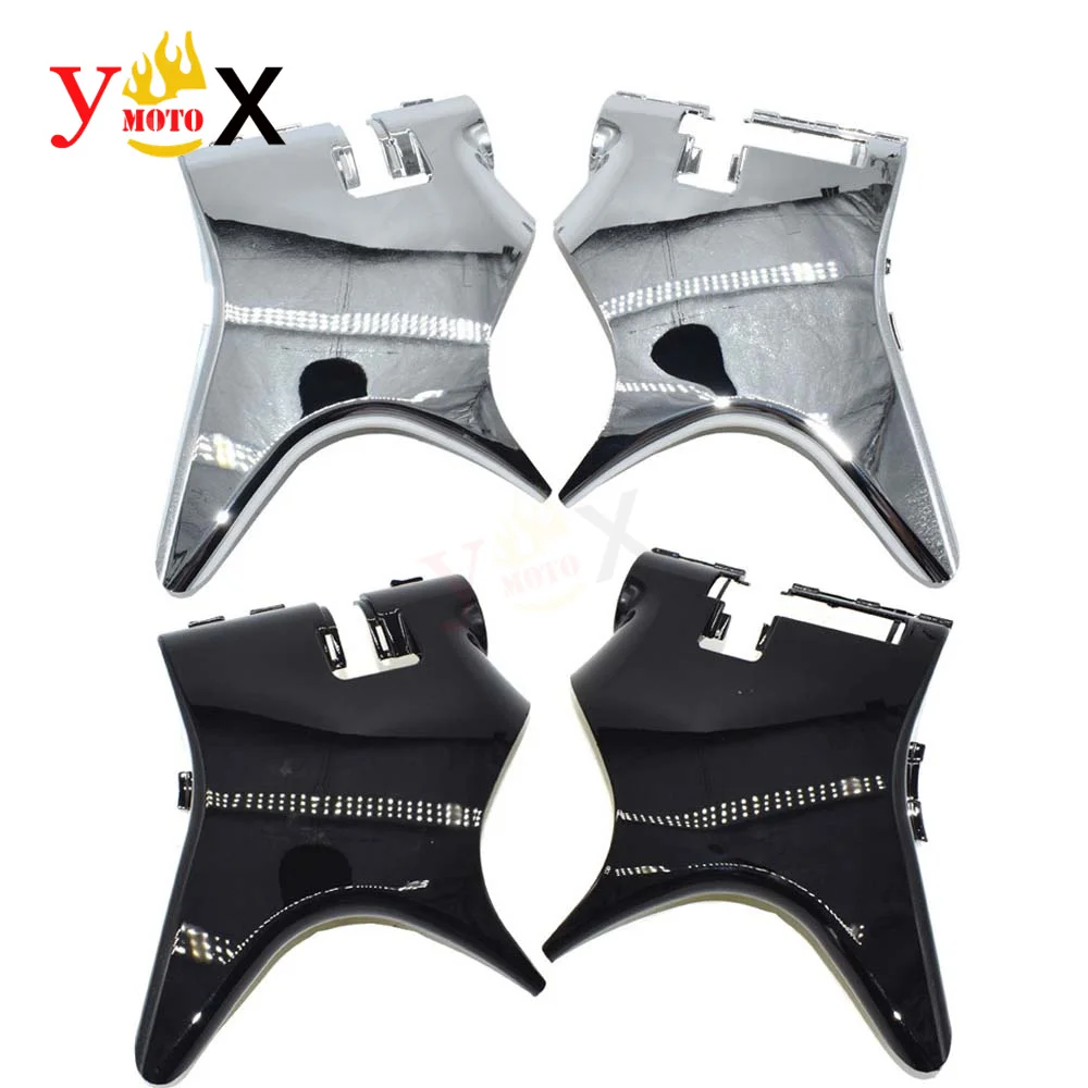

For Honda Shadow VT600 VLX 600 STEED400 1988-1998 Front Cowl Neck Guard Chrome/Black ABS Plastic Frame Cover Side Faring Decal