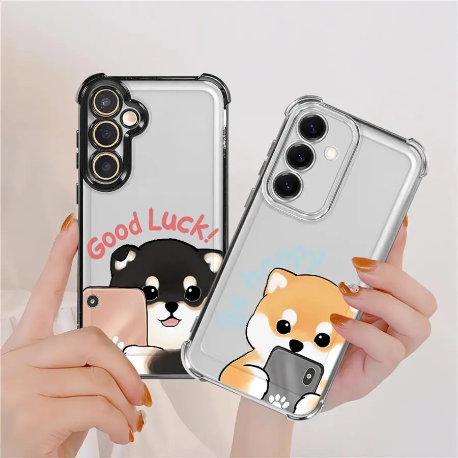 Case for Samsung Galaxy A26 A35 A36 A24 A25 A15 A52 A17 A13 A33 A16 A21s Phone Cover Cartoon Dog