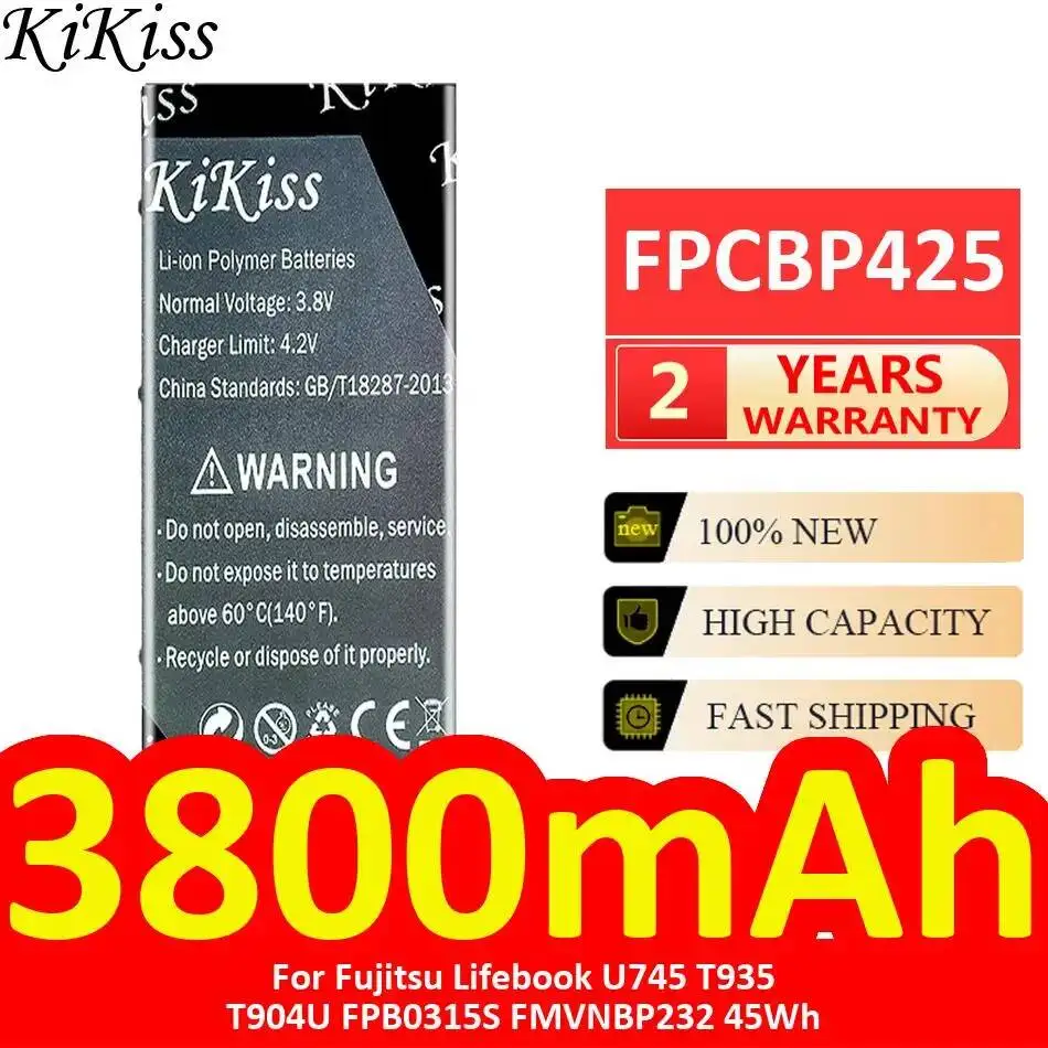 

Laptop Battery For Fujitsu Lifebook U745 T935 T904U FPB0315S FMVNBP232 45Wh FPCBP425 Safe 3800mAh Environmentally Friendly