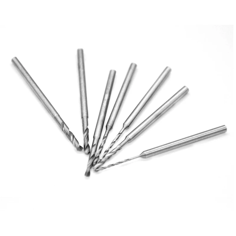 10PCS/lot 2.35mm Shank Twist Drill High Speed Steel Woodworking Hss Bit Iron Stainless Plastic Drilling Spiral Round 0.8-2.2mm