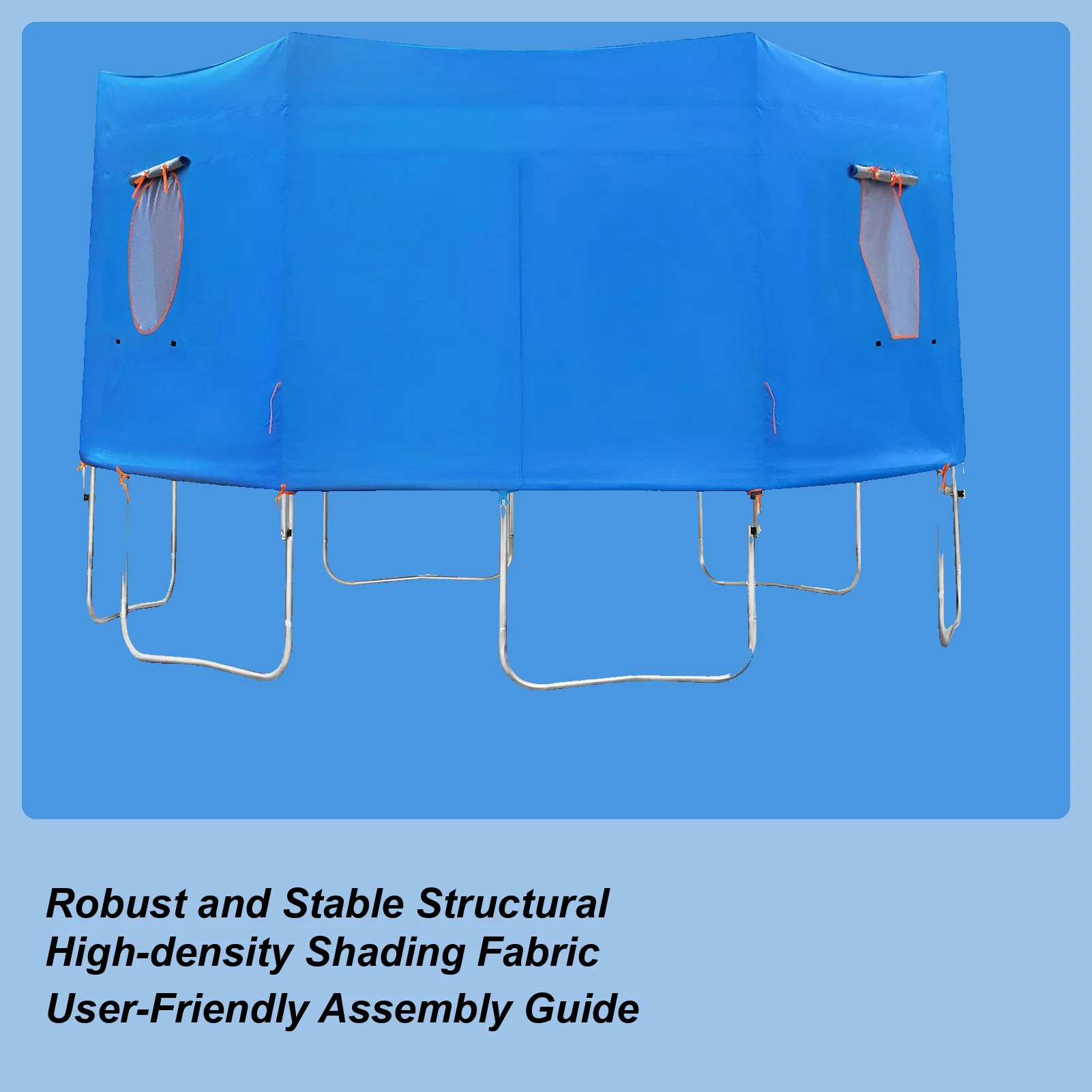 Trampolin-Schirm, 1,8 m, Trampolin-Zeltabdeckung, atmungsaktiv, wasserdicht, UV-beständig, wetterbeständig, Spielplatz-Ausrüstung für den Sommer
