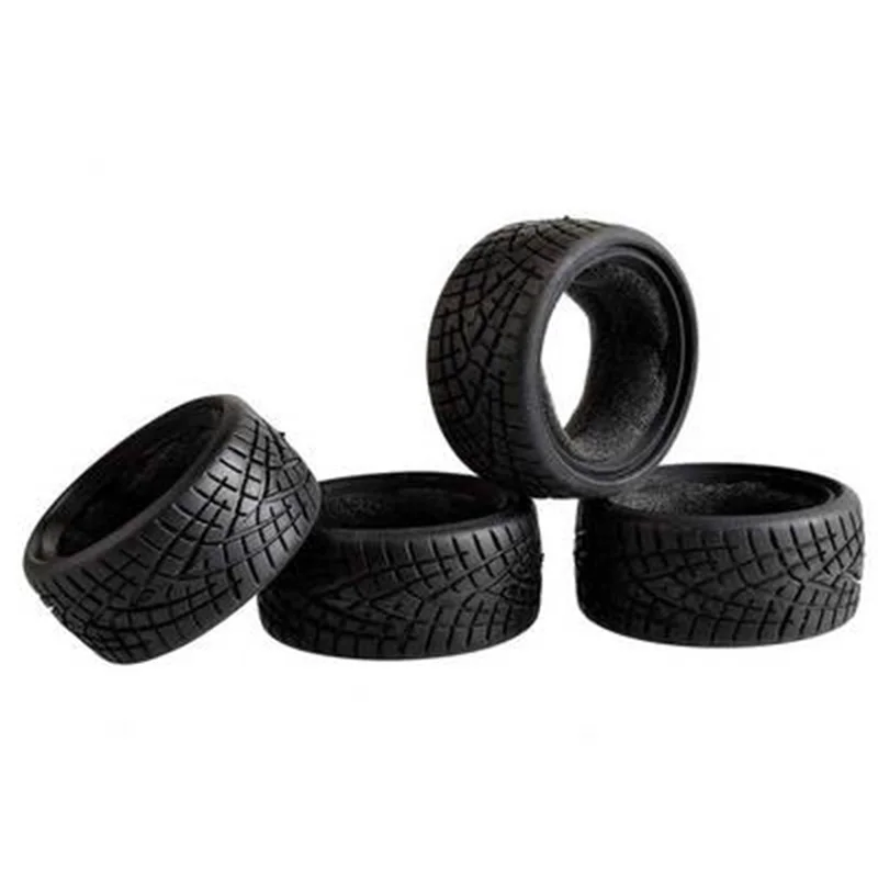 1:10 مقياس RC نموذج سيارة على الطريق 26 مللي متر إطارات مطاطية عالية القبضة تناسب HSP HPI HIMOTO REDCAT سباق ل 94123/94122 65 مللي متر/70 مللي متر/75 مللي متر