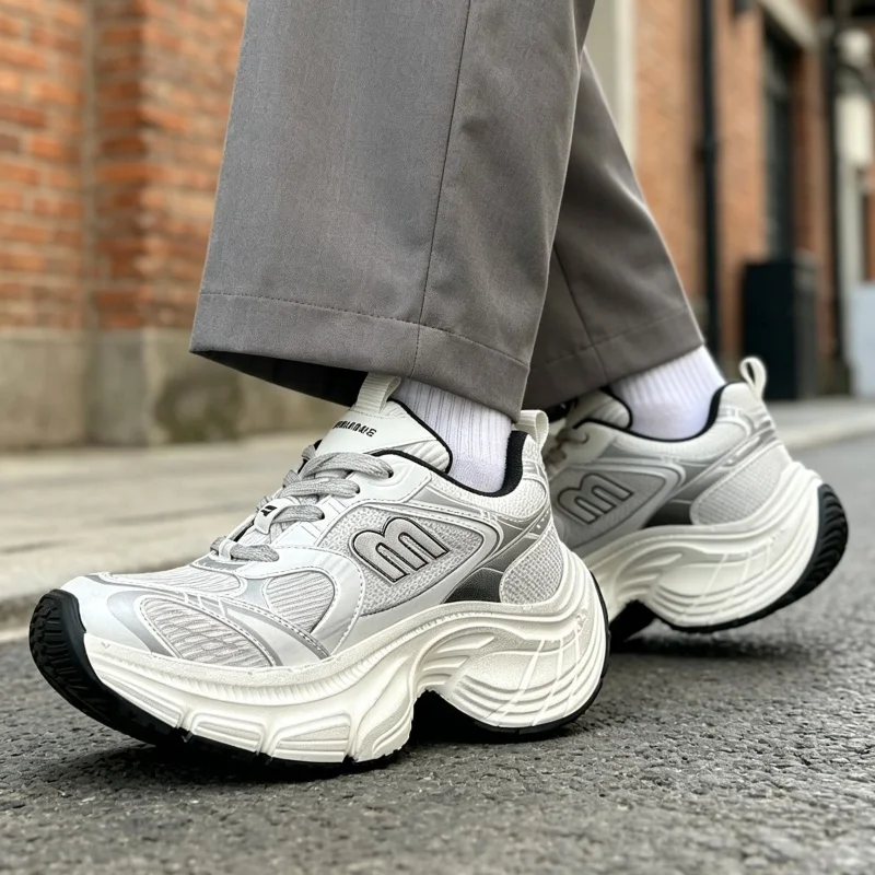 Luxury Designer Unisex Shoes Thick Bottom Platform Increase All Match Trainers Large Size Runway Sport Shoes Tennis Sneakers Hot