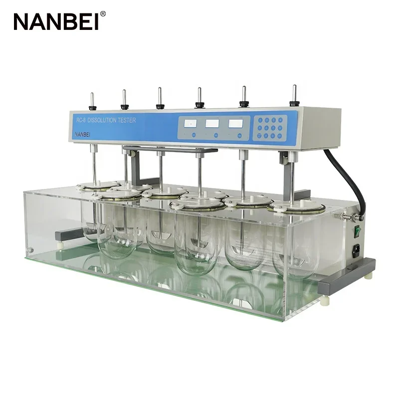 8 Vessels And 6 Bars Intelligent Flip Testing Equipment Tablet Dissolution Tester Apparatus