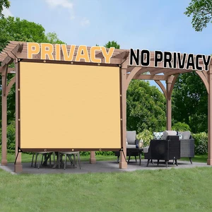 Kerai Jaring untuk Taman Tempat Perlindungan Matahari Persegi Tahan Air Perlindungan Sinar UV Kanopi Luar Ruangan Aksesori Berkemah Tenda Layar Kolam Renang Teras 12 kanopi luar ruangan penjualan terbaik - №