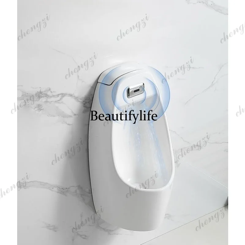 Automatic intelligent sensor bucket wall type men's household wall-mounted urinal ceramic urinal