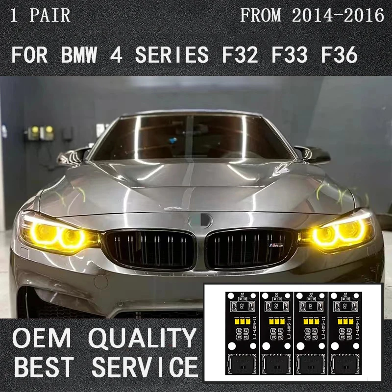 

Yellow Angel Eyes for 2014-2017 BMW F80 F32 F33 F36 F83 F82 M3 M4 430i 420i 440i Xenon Headlight LED Insert Diode Module