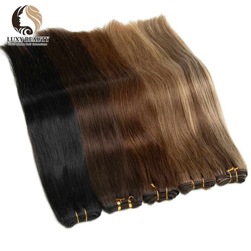 Machine Hair Weft Sewing in Human Hair Extensions 12