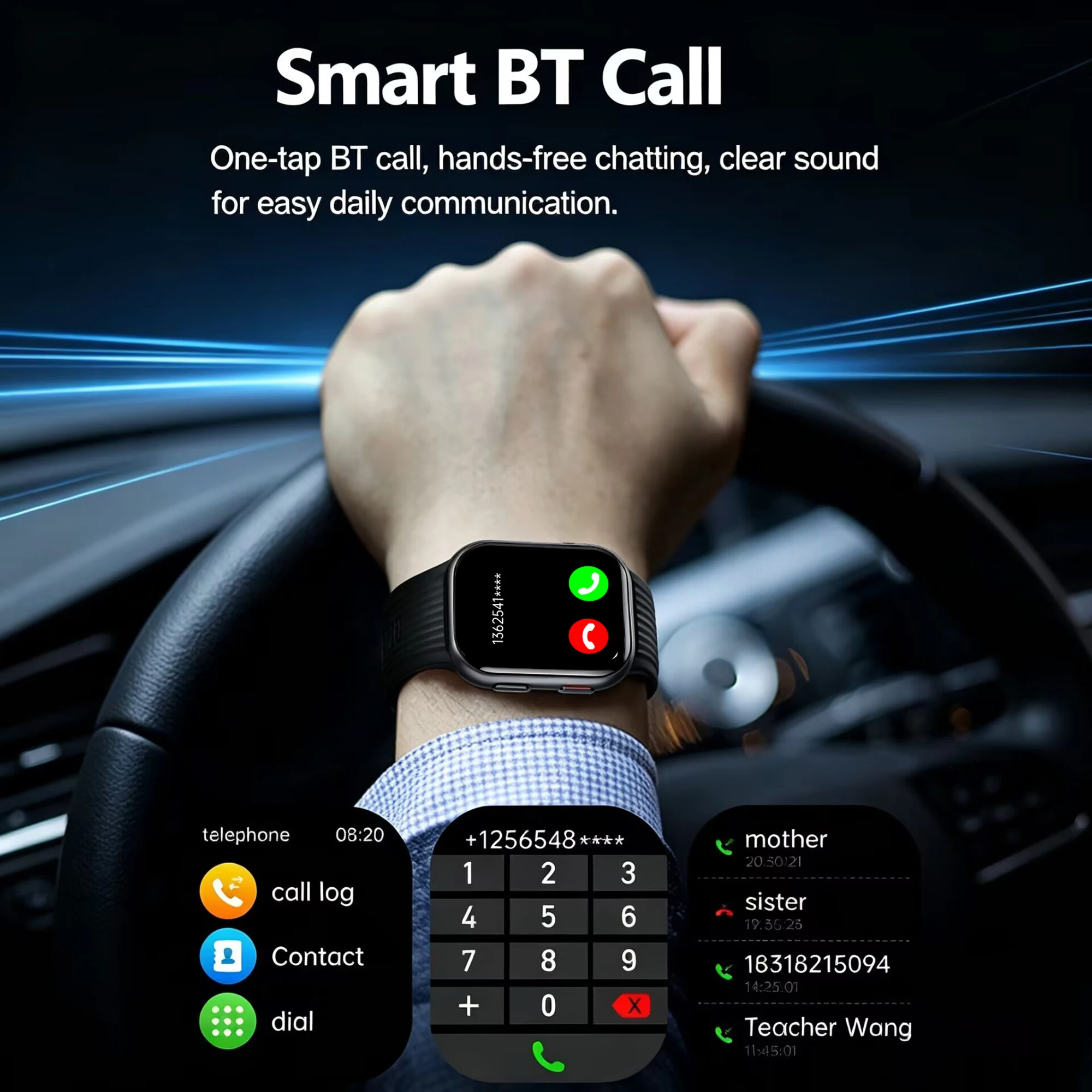 2026 New Blood Pressure Air Pump Airbag Accurate Measure Smart Watch Men Non invasive Blood Lipids Health ECG Smart Watch Women view 6