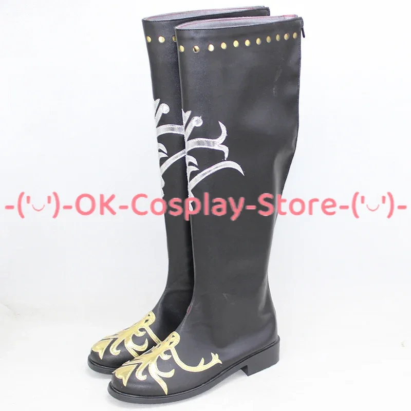 Anime Zwarte Butler Ciel Cosplay Schoenen Cosplay Prop Halloween Carnaval Laarzen Pu Schoenen Op Maat Gemaakt