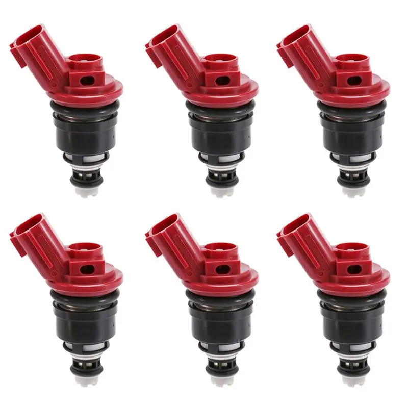 New 6PCS Fuel Injector Nozzle 16600-96E01 For Nissan Altima Sentra Maxima Infiniti Q45 J30 G20 1991-2001 Parts Accessories