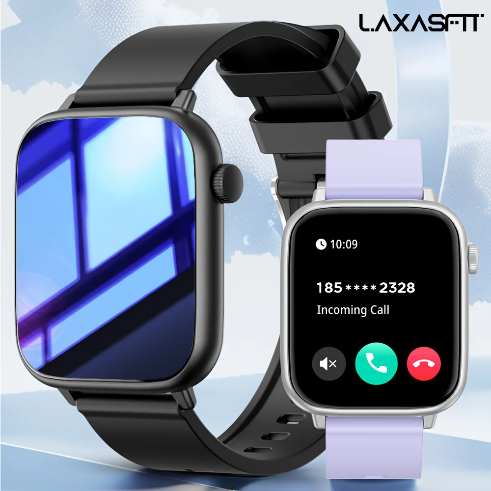 LAXASFIT Smartwatch da donna nuovo da 1,83 pollici IP68 impermeabile Bluetooth 5.3 Chiamate AI Assistente vocale Smartwatch fitness per uomo