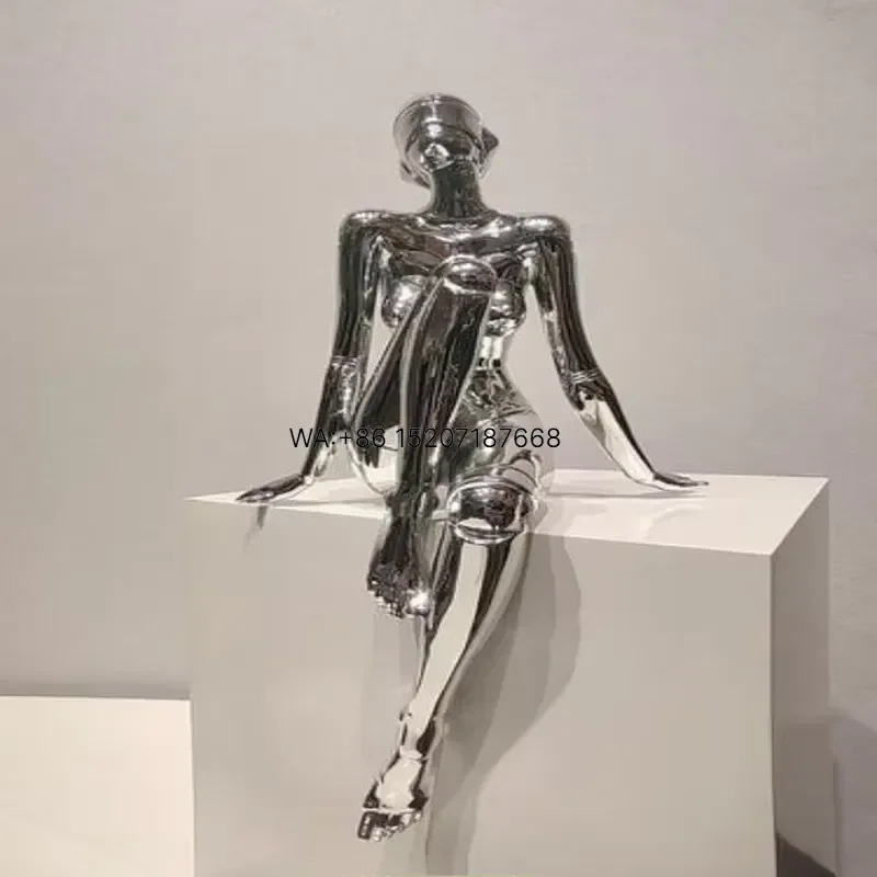 Wmwmnu Factory Custom Metal Statue Stainless Steel Human Body Sculpture for Sale