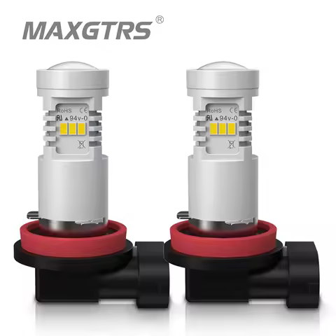 2x H8 H11 9005 9006 H16 EU HB3 HB4 3020 Chips Daytime Running Light 6000K White Car Fog LED Bulb Lamps DRL Headlights