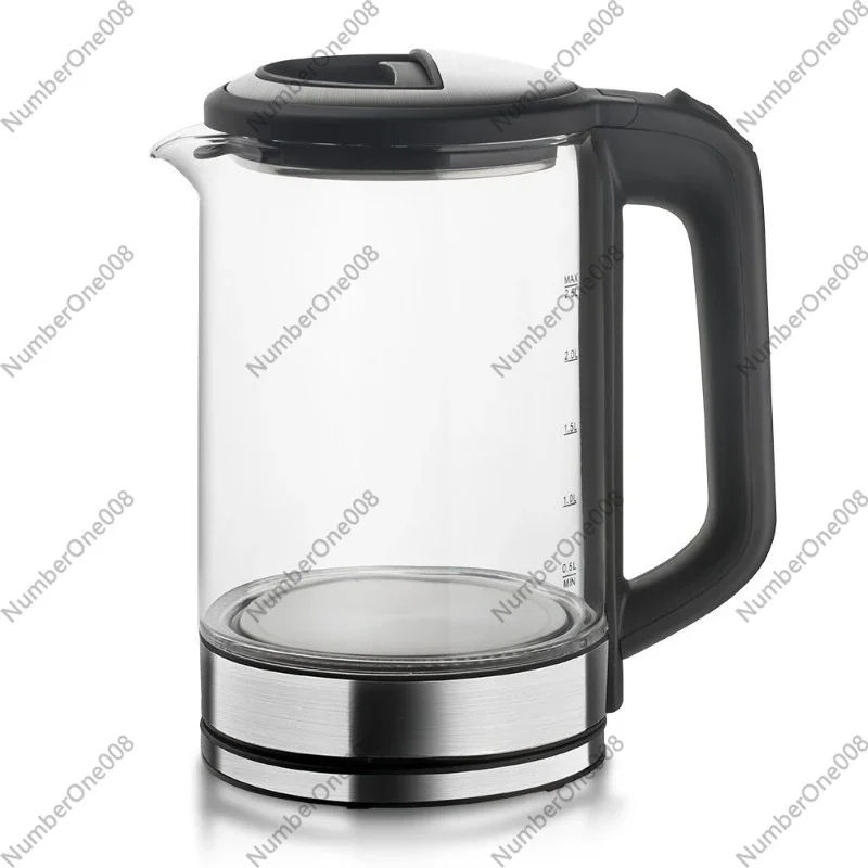 2.5L Glass Electric Kettle Auto Shut-Off Large Capacity BPA-Free Hot Water Boiler with Overheat Protection