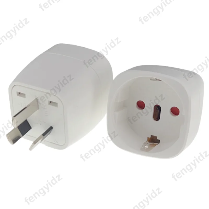 fengyidz 3Pin AU NZ Power Plug Adapter EU to AU/NZ Plug Converter, New Zealand Australia Travel Plug Wall Plug Socket