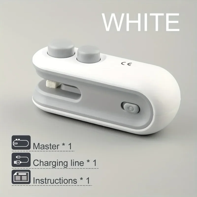 

1 шт. перезаряжаемый упаковщик пакетов для закусок: USB-магнитный мини-упаковщик для хранения продуктов питания и путешествий